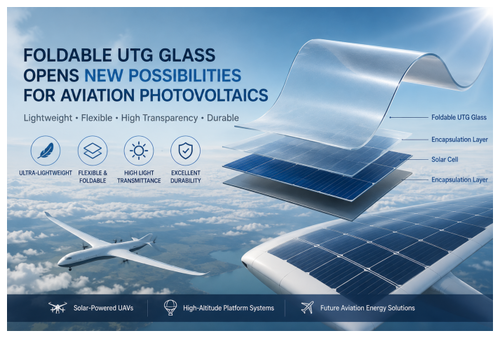 Foldable UTG Glass Opens New Possibilities for Aviation Photovoltaics