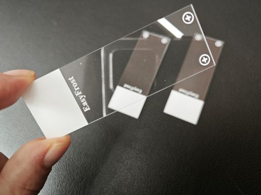 Ultra White Alumino-silicate Float Glass Substrate for Microscope Slide 1.0mm-1.2mm Thickness DOL ≥500Mpa