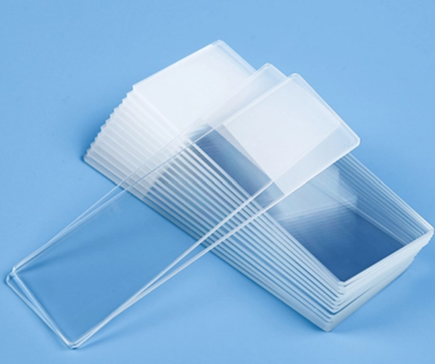 Good price Ultra White Alumino-silicate Float Glass Substrate for Microscope Slide 1.0mm-1.2mm Thickness DOL ≥500Mpa online